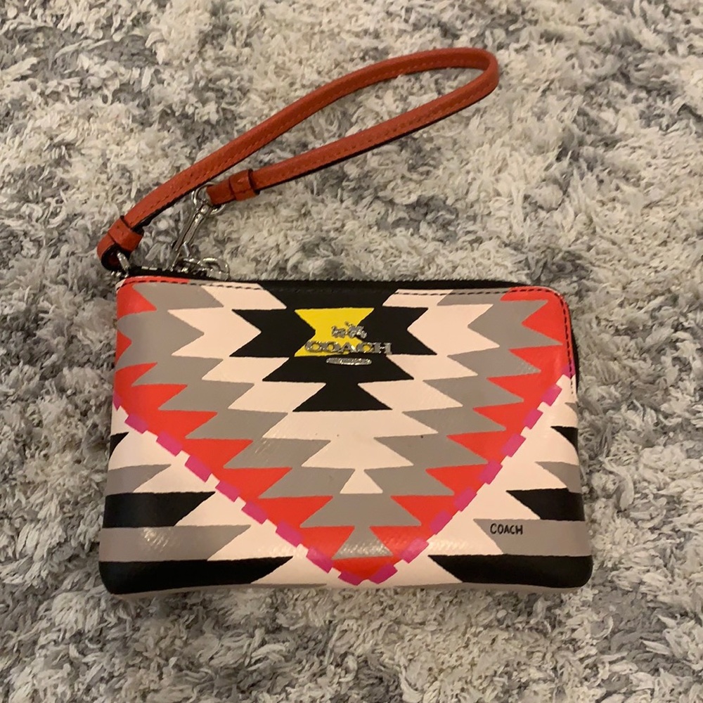 Coach Aztec Wristlet